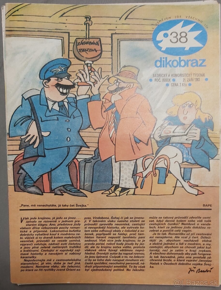 PREDÁM DIKOBRAZ KOMPLETNÝ ročník 1983 - 8