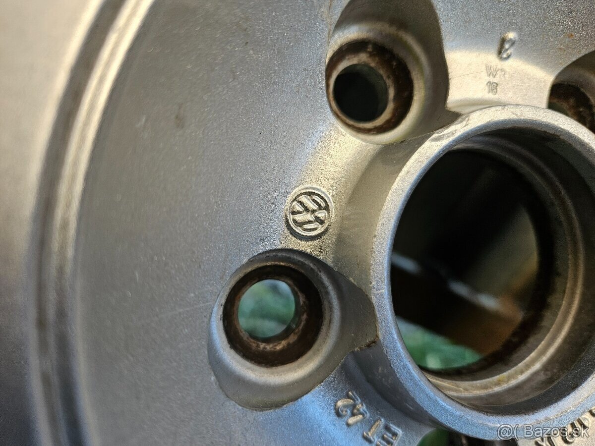 Originálne hliníkové disky VW - 5x100 r16 - 8