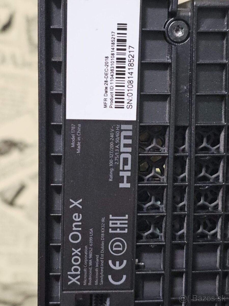 XBOX ONE X - na diely error 100 101 - 8