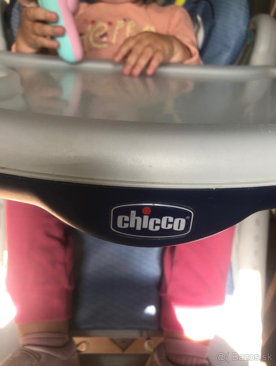 Polohovateľná jedálenská stolička chicco - 8
