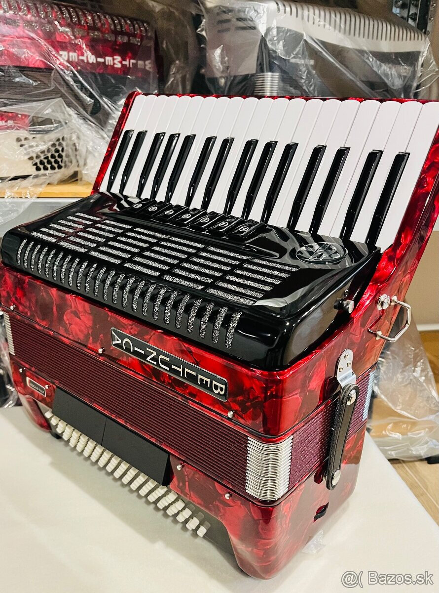 Nový akordeón BELTUNICA VIVALDI 80 basový- krásny zvuk, ľahu - 8