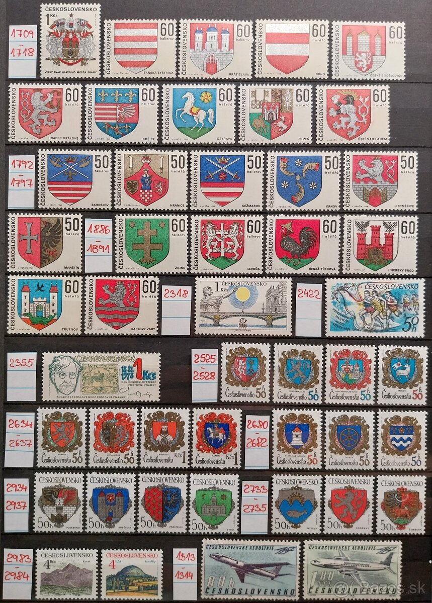 Známky ČSR – 4 - 8