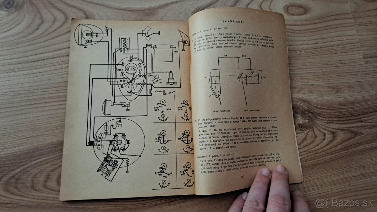 Zoznam náhradných dielov, pre motocykel JAWA 250 - PERÁK - 8