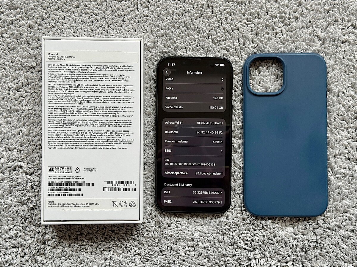 iPhone 14 128GB, NOVÁ BATERKA, TOP STAV - 8