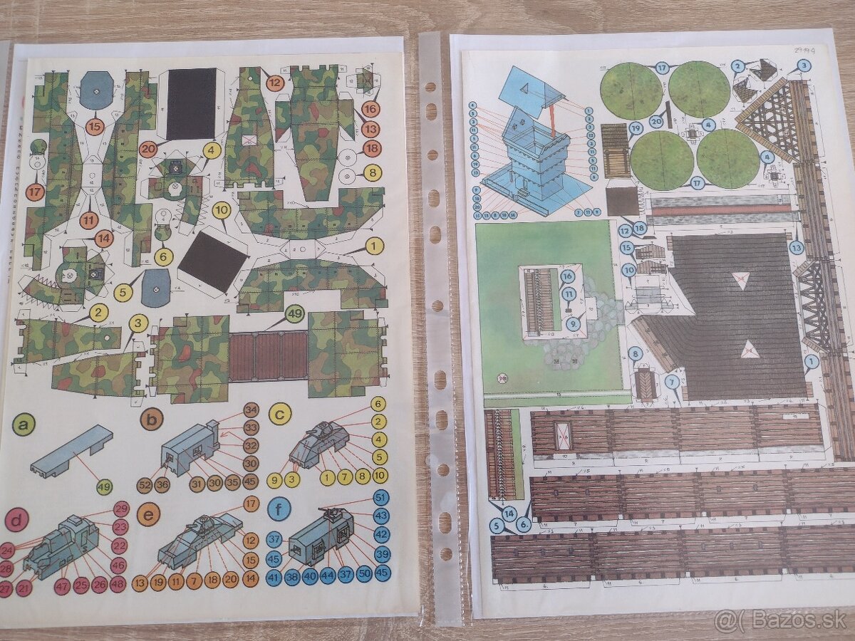 Vystrihovačky, papierové modely 1 - 8