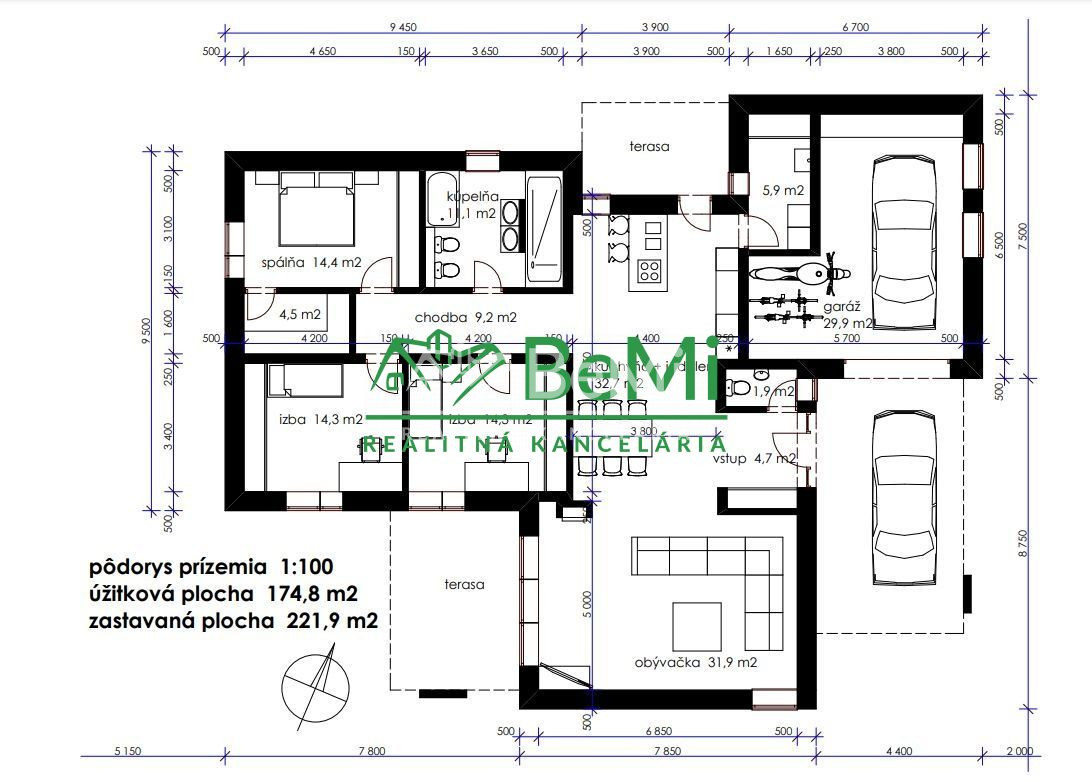 Moderná, 4 - izbová novostavba s garážou (vo výstavbe) na po - 8