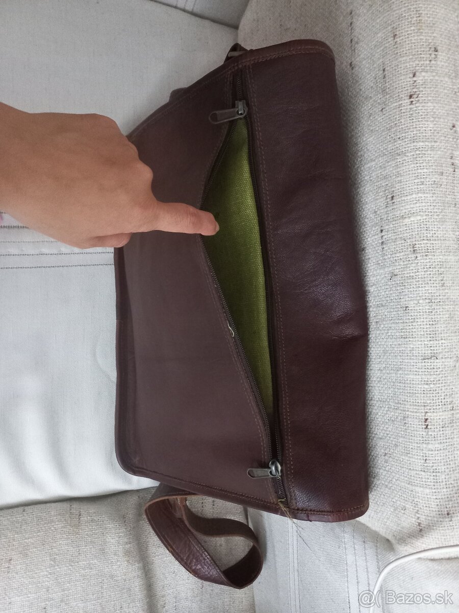Kvalitna kozena kabelka - na doklady. notebook - 8