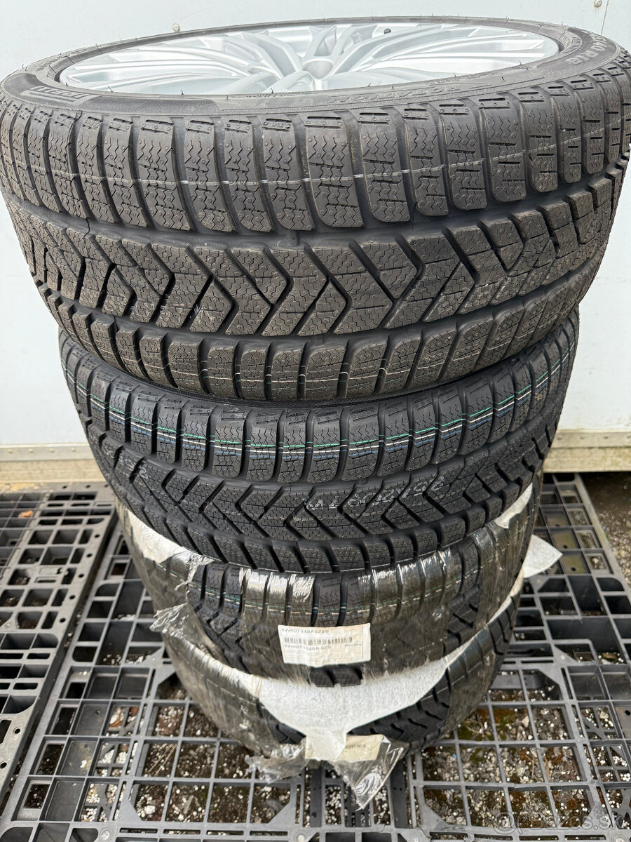 PREDÁM úplne NOVÚ sadu 18" ALU disky AUDI + nové zimné pneu - 8