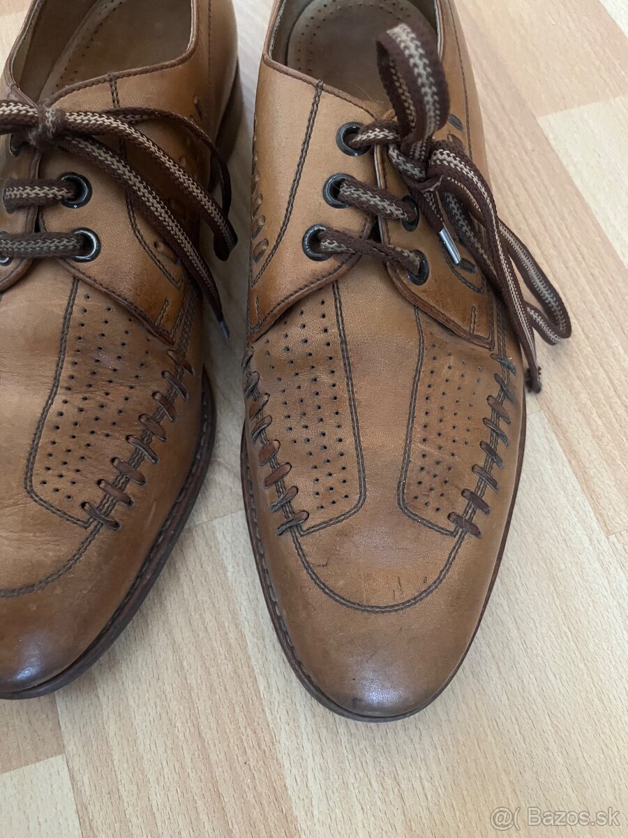 Kožené oblekové vintage vel 40 - 8