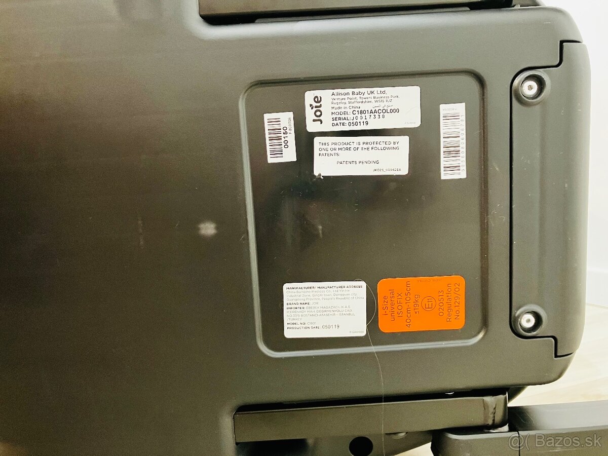 Autosedačka Joie spin 360 ISOFIX (od 0 do ~4 rokov) - čierna - 8