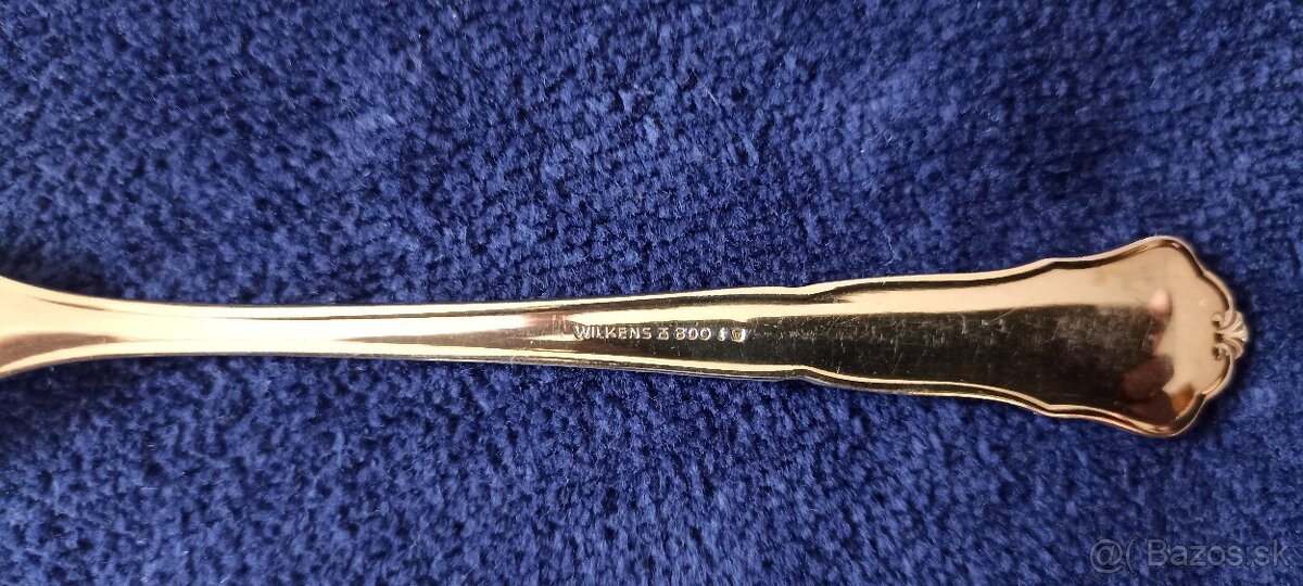 Investičné striebro–zlaté dezertné vidličky–Nemecko-145,5g - 8