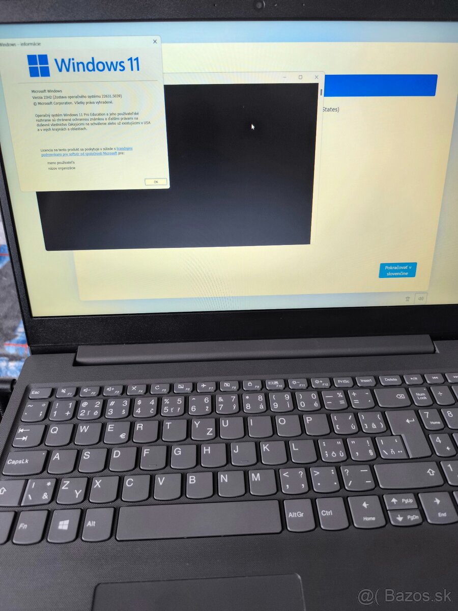 15.6" notebook Lenovo V15-ADA – Windows 11 Pro - 8