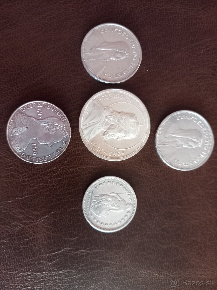 Predám rôzne staré strieborné mince - 8