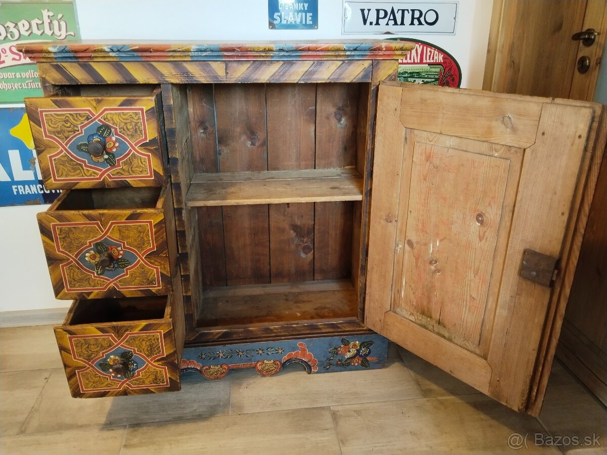 Krásná, malovaná vařenka, chlebovka ORIGINAL - 8