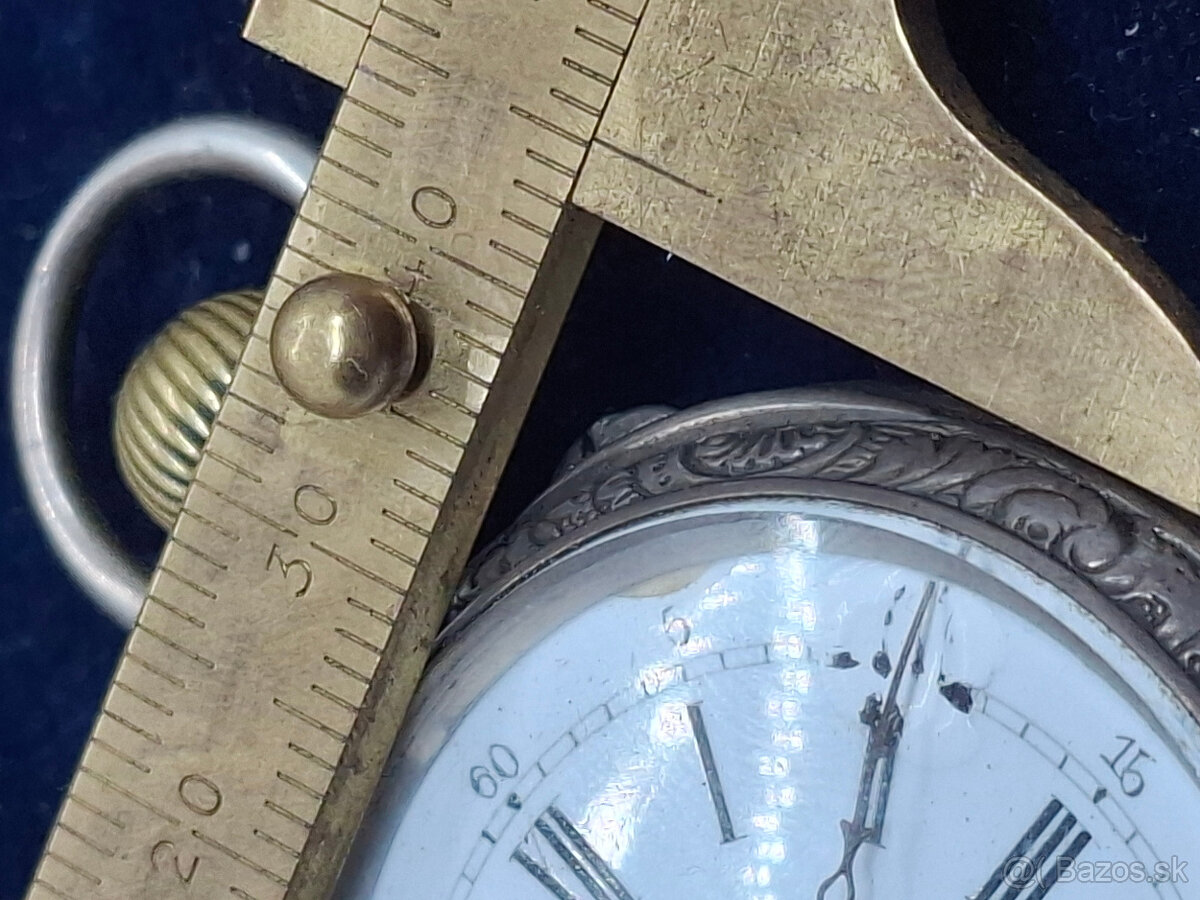 Predám starožitné strieborné vreckové hodinky No. 78395 - 8