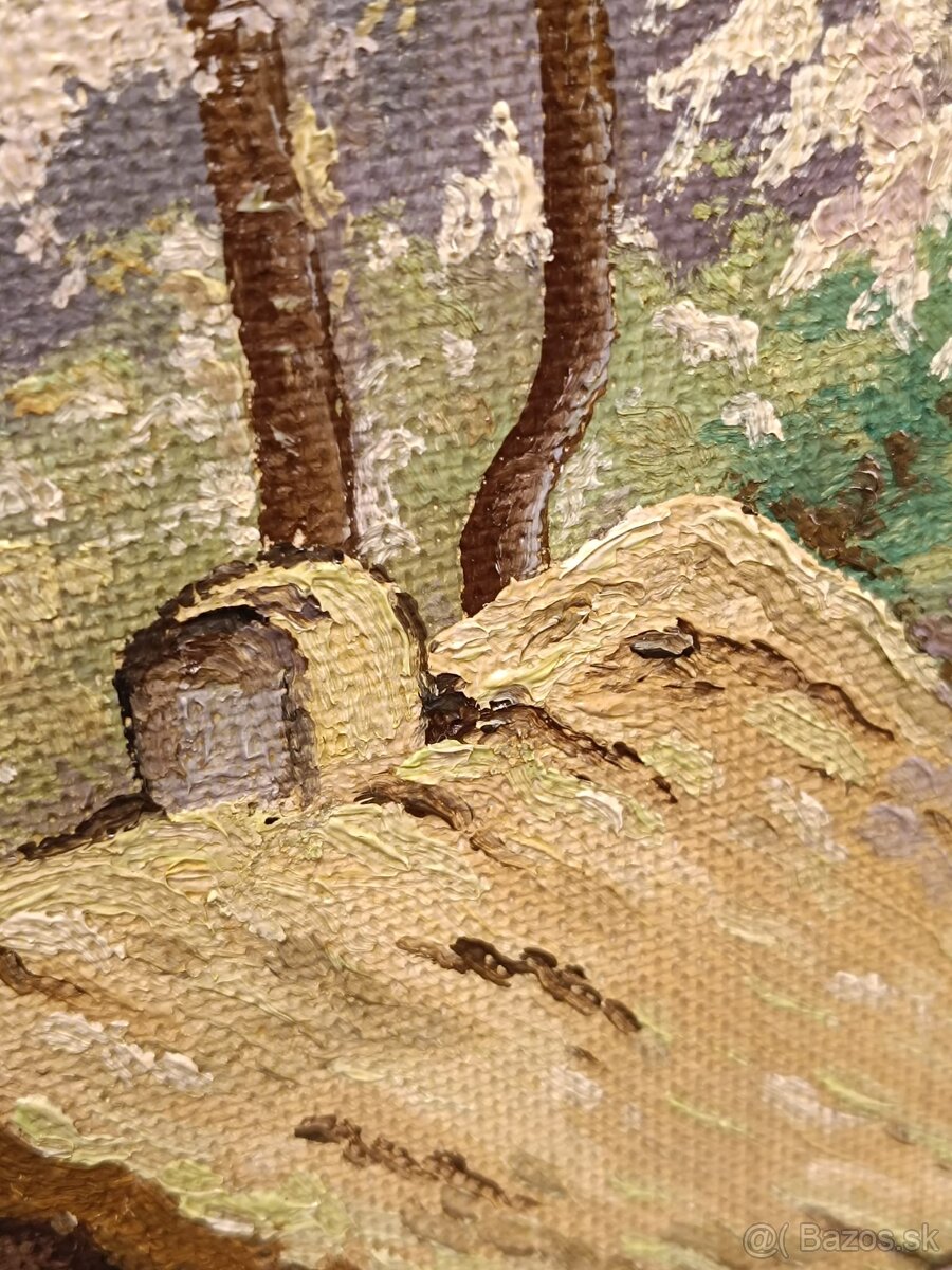 Obraz, Husopaska na Orave, olej 77x87 - 8