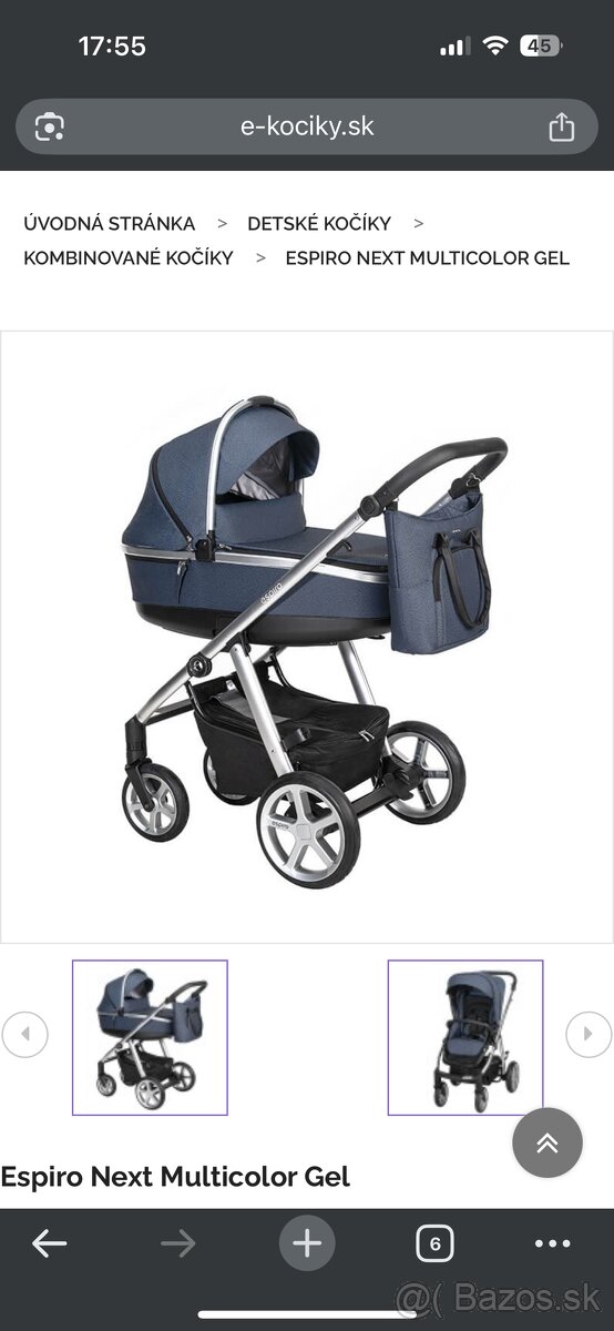 Kocik Espiro Next Gel, tmavomodry - 8