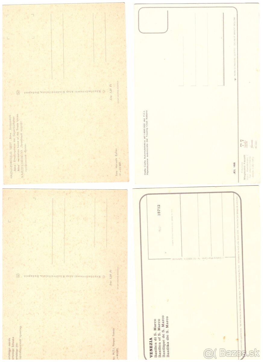 Pohľadnice mix svet farebne 3 - 8