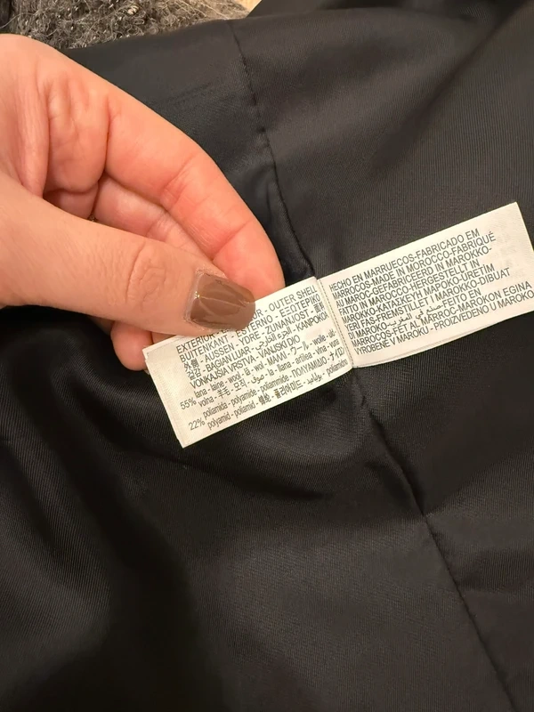 ZARA dámsky nový kabát s prímesov vlny - Manteco - 8