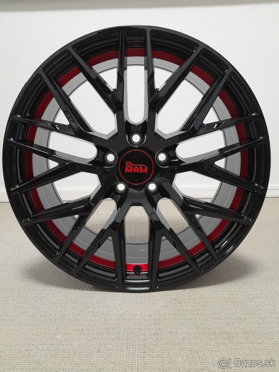 Alu disky R18 5x112 Et45 8J MAM RS4 BPRI Škoda Seat Audi Vw - 8