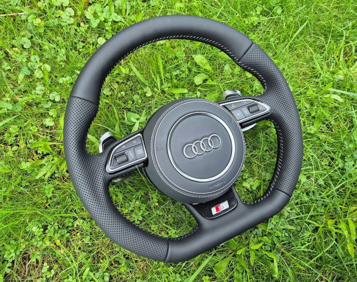 AUDI VOLANT KOŽENÝ MULTIFUNKCNY ZKOSENY - 8