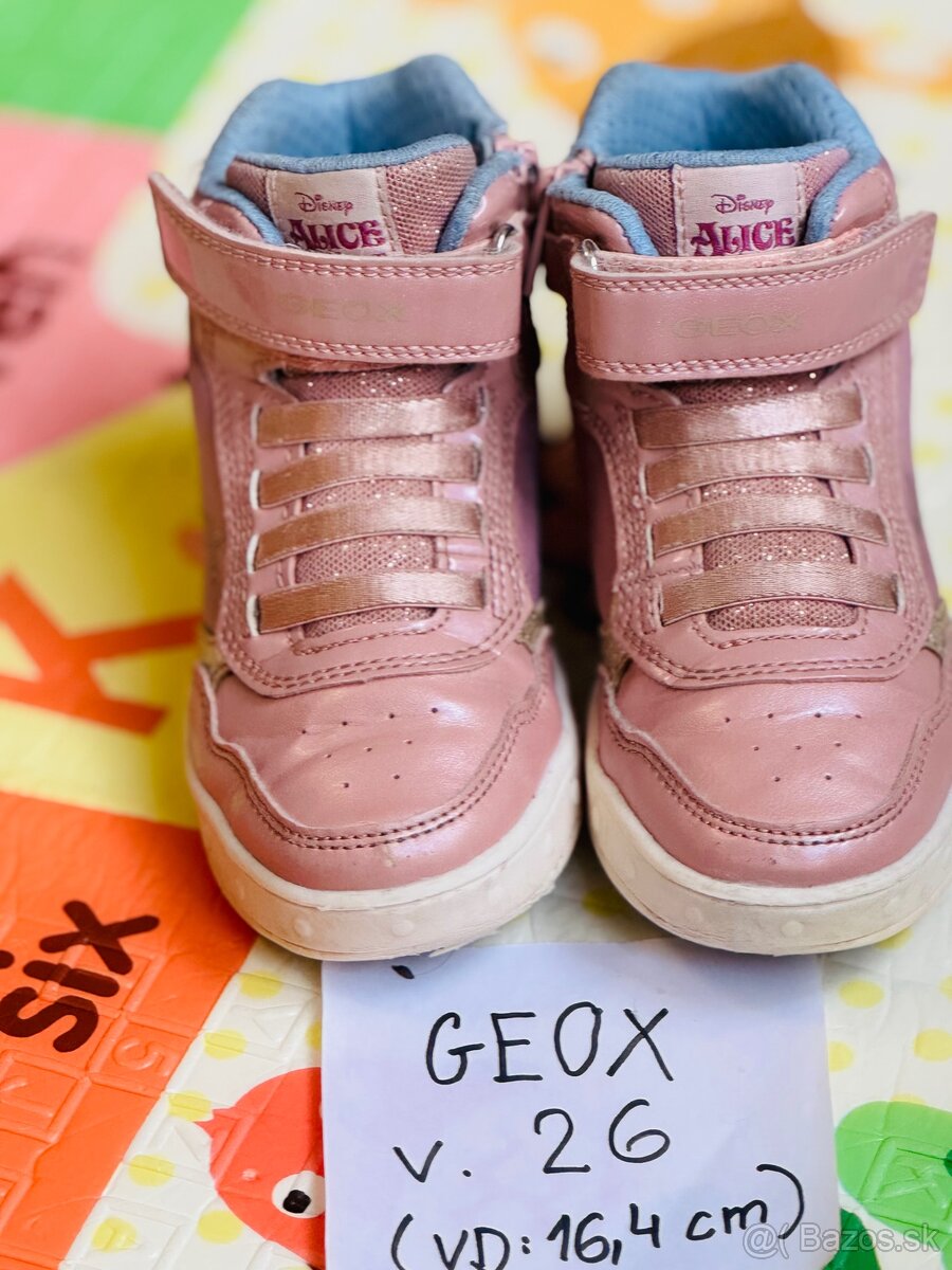 Svietiace Geox tenisky, v. 26, VD: 16,4 cm - 8