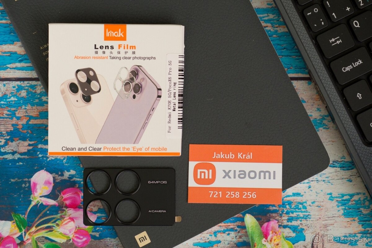 Kovová krytka na zadný fotoaparát Xiaomi, Redmi, Poco - 8