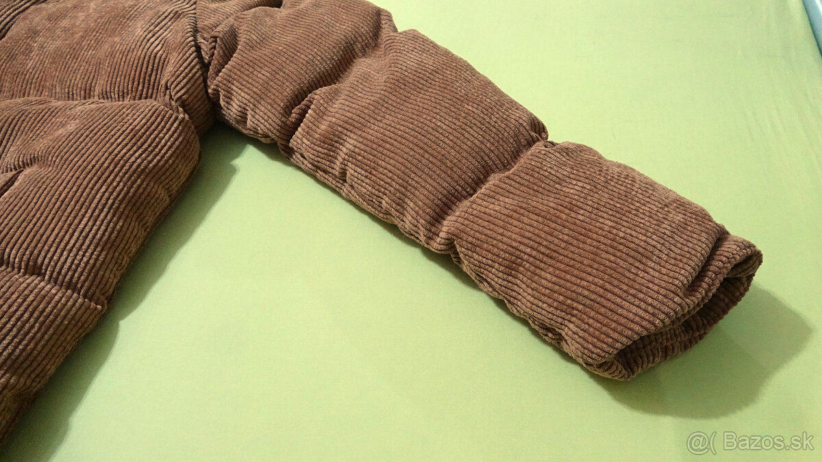 Hnedá pánska menčestrová bunda, veľkosť XL - 8