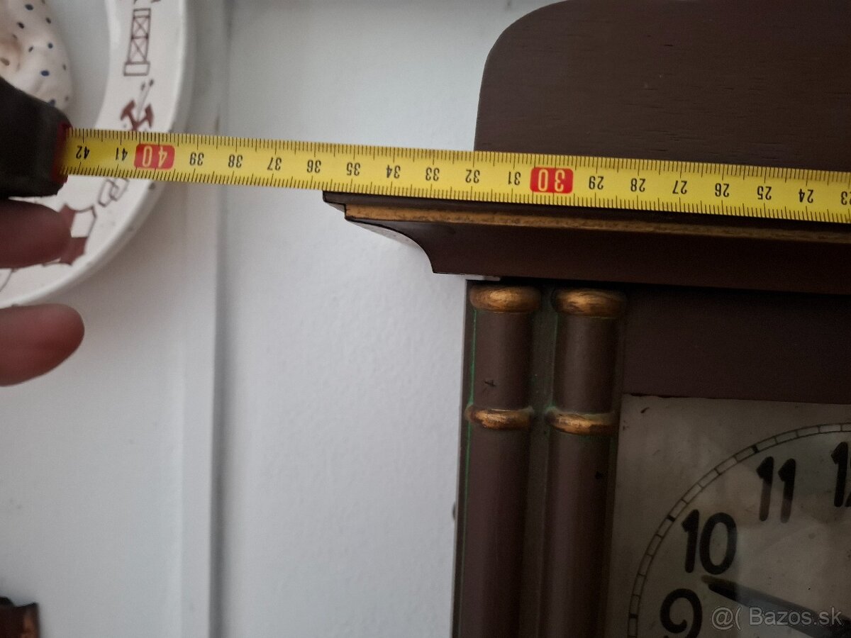 Predám funkčné starožitné nástenné hodiny JUNGHANS artdeco 7 - 8