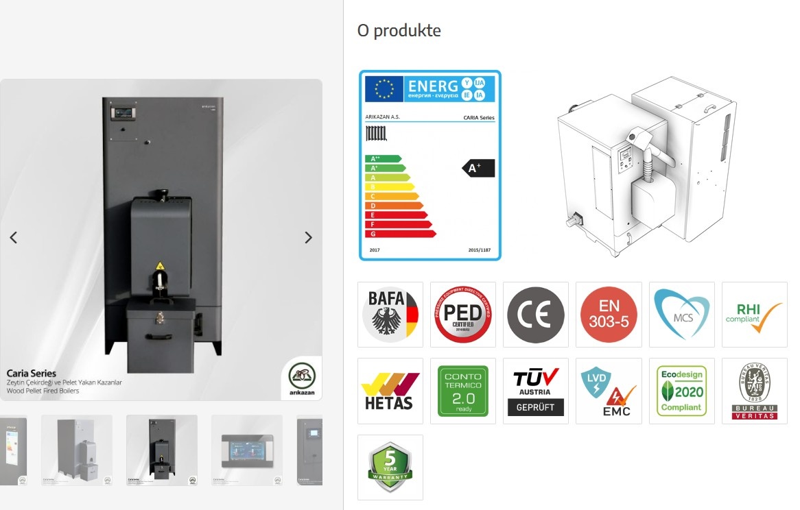 Kotol na pelety 23kW-nový, nepoužívaný - 8