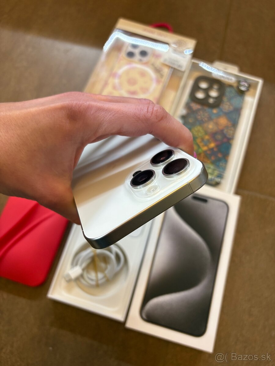 IPhone 15 Pro Max 256GB White Titanium - 8