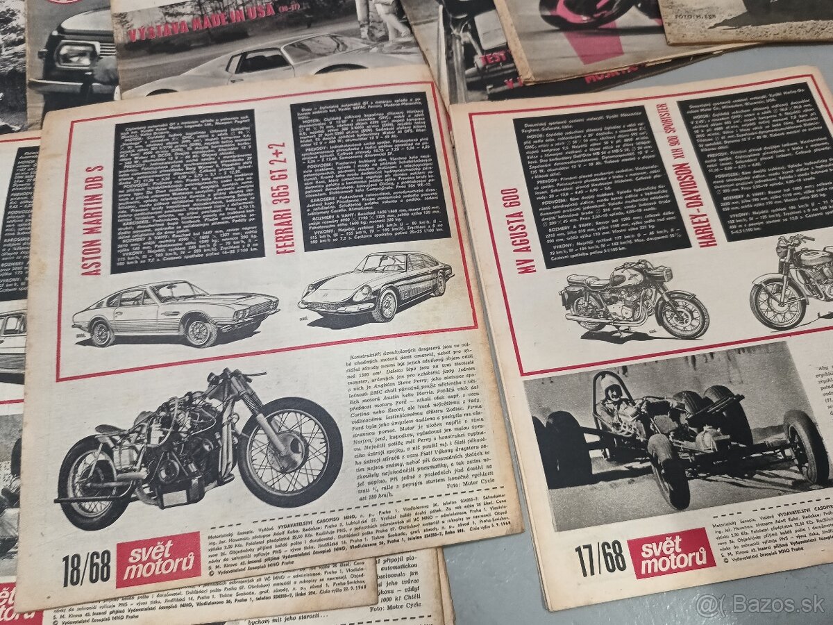 Svet motorú ročník 1968, 24 čísiel - 8