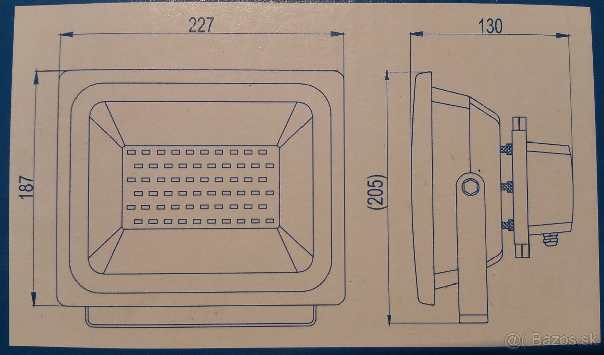 LED farebný RGB reflektor 30W s diaľkovým ovládaním - 8