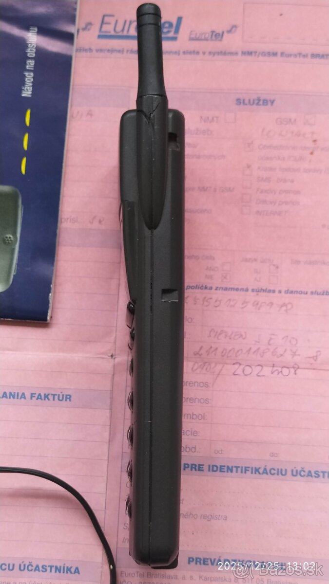 Predám zachovalý retro mobil SIEMENS E10 - 8