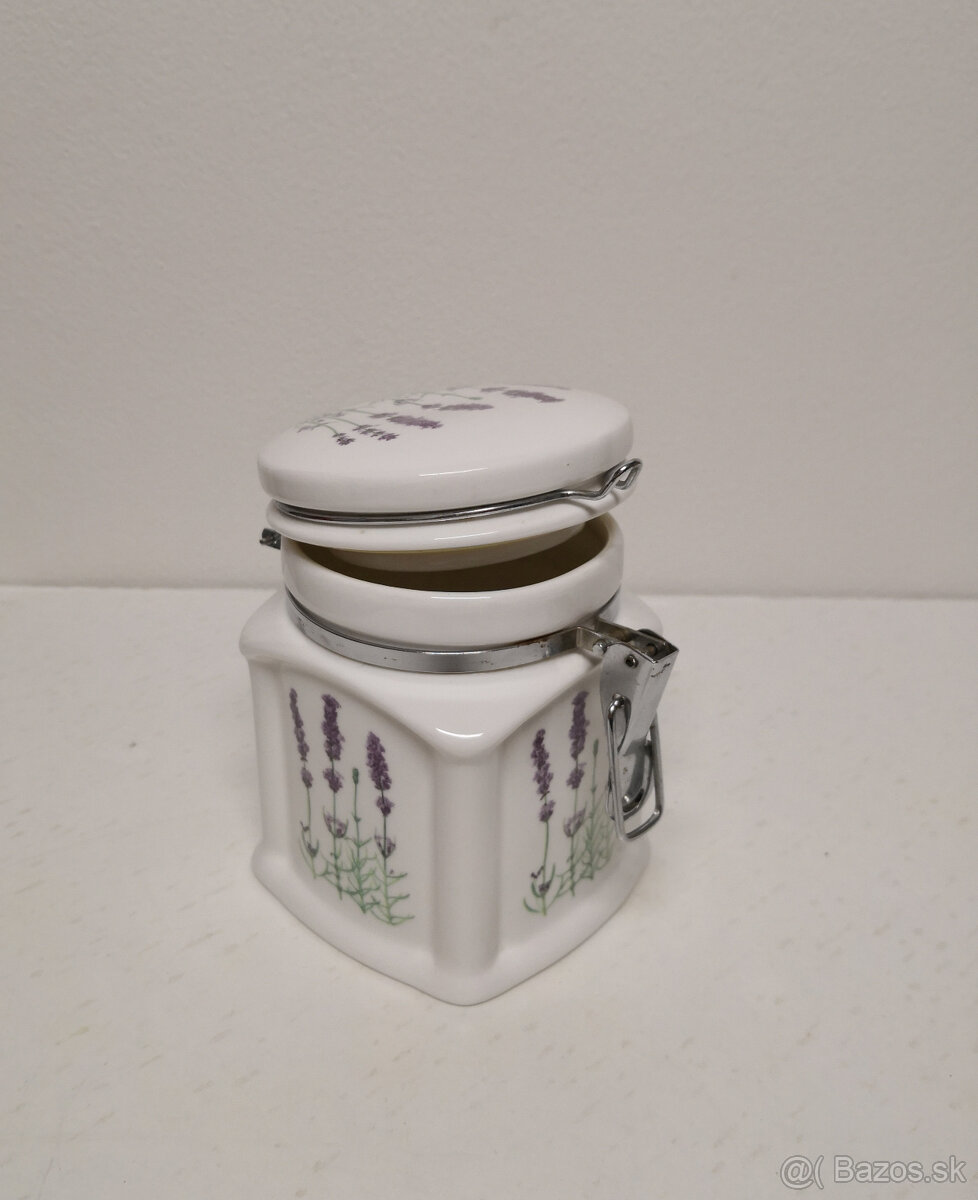 Porcelánová dóza levanduľa - 8