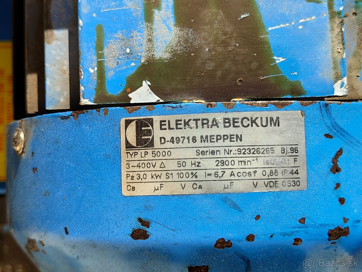 Vzduchový kompresor Elektra Beckum 90l 3kW - 8