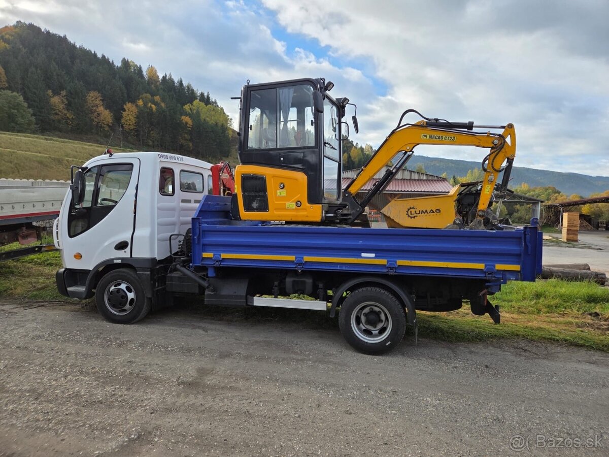 Zemné práce minibager + pásový vyklápač - 8