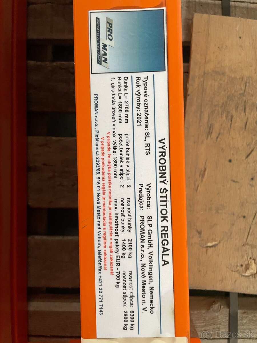 Paletový regál - 8