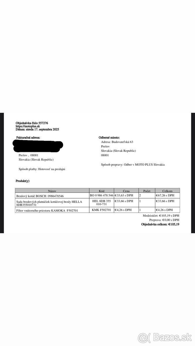 Brzdové kotúče Bosch predné 288 mm - 8