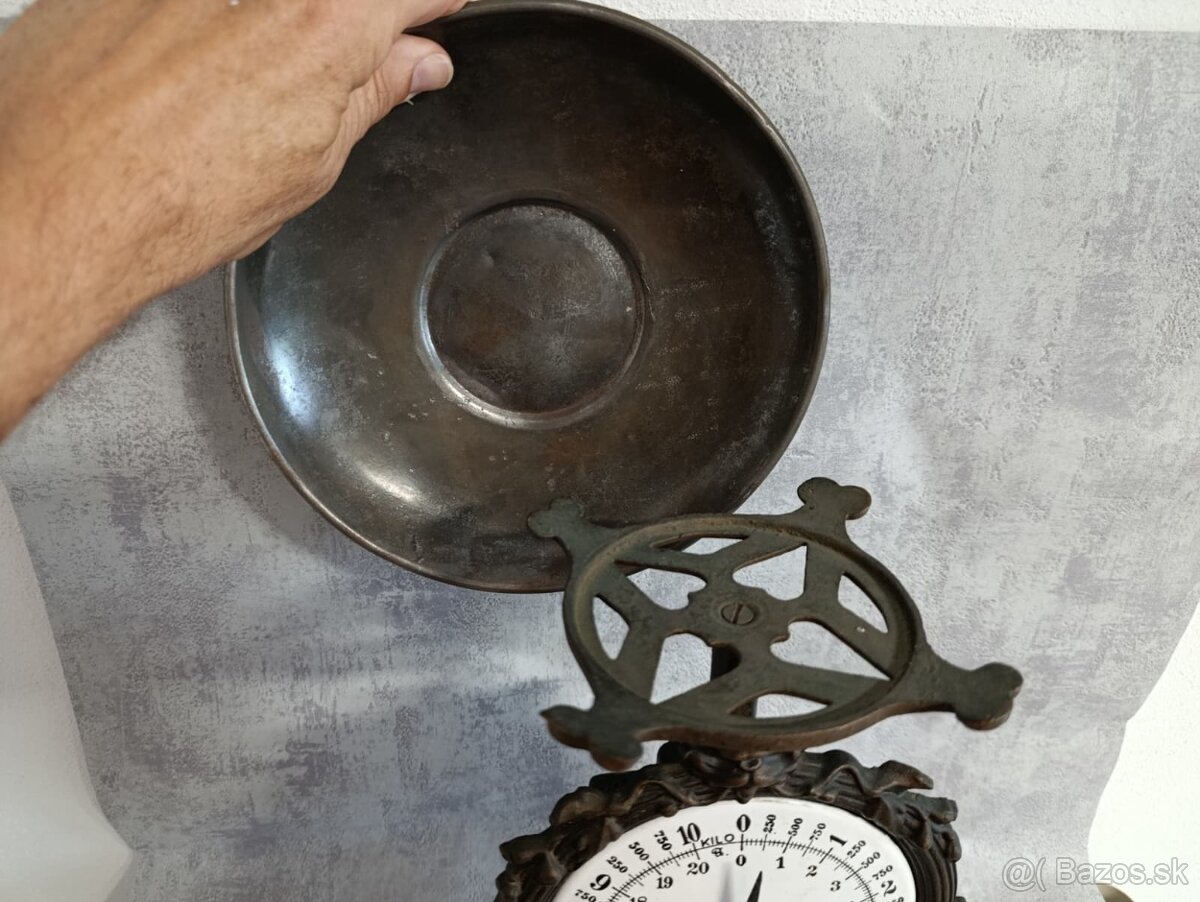 Velmi pěkné jednomiskové figuralné 10kg váhy do sbierky - 8