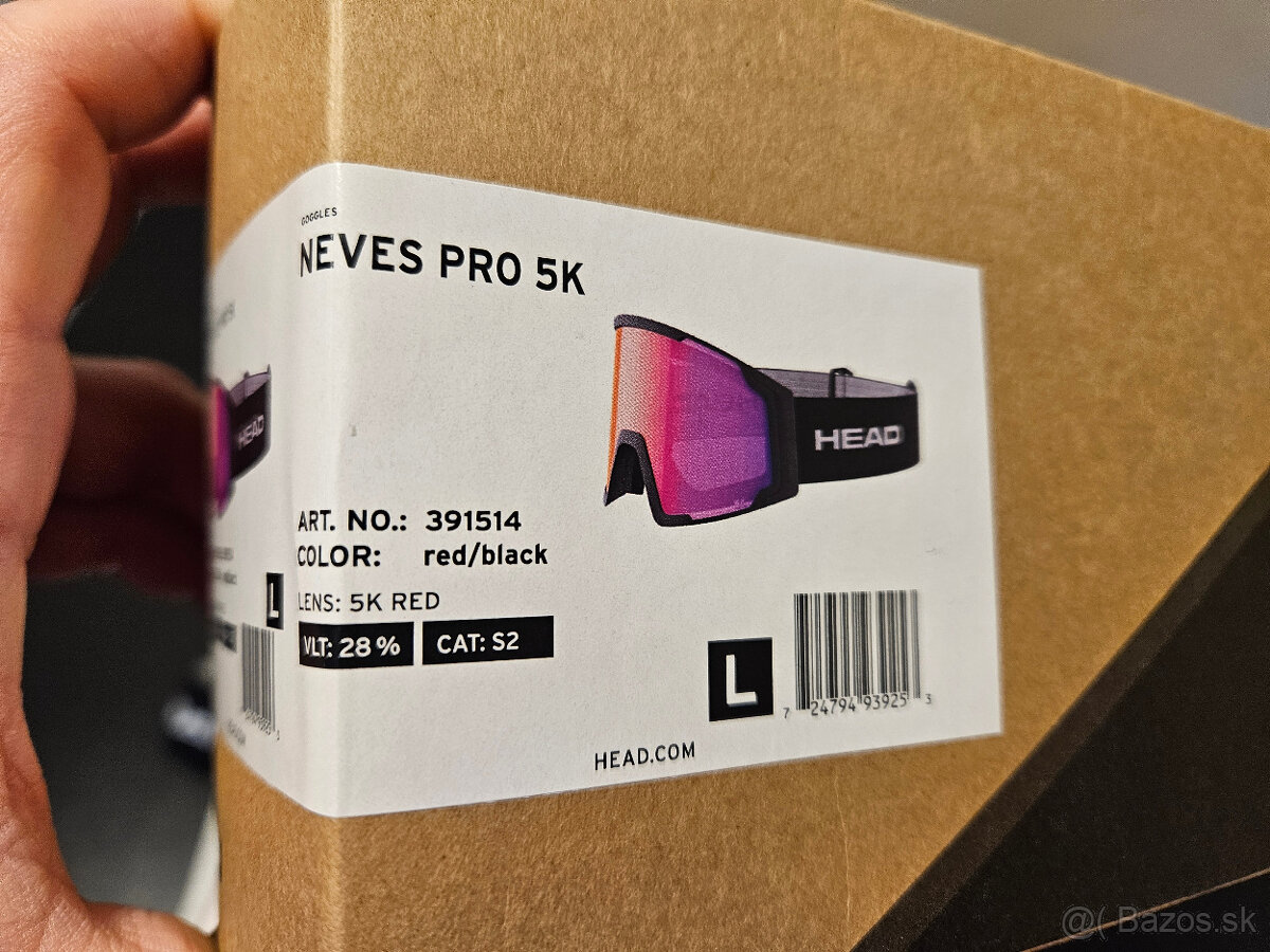 Lyžiarske okuliare Head Neves Pro 5k, veľkosť Large - 8