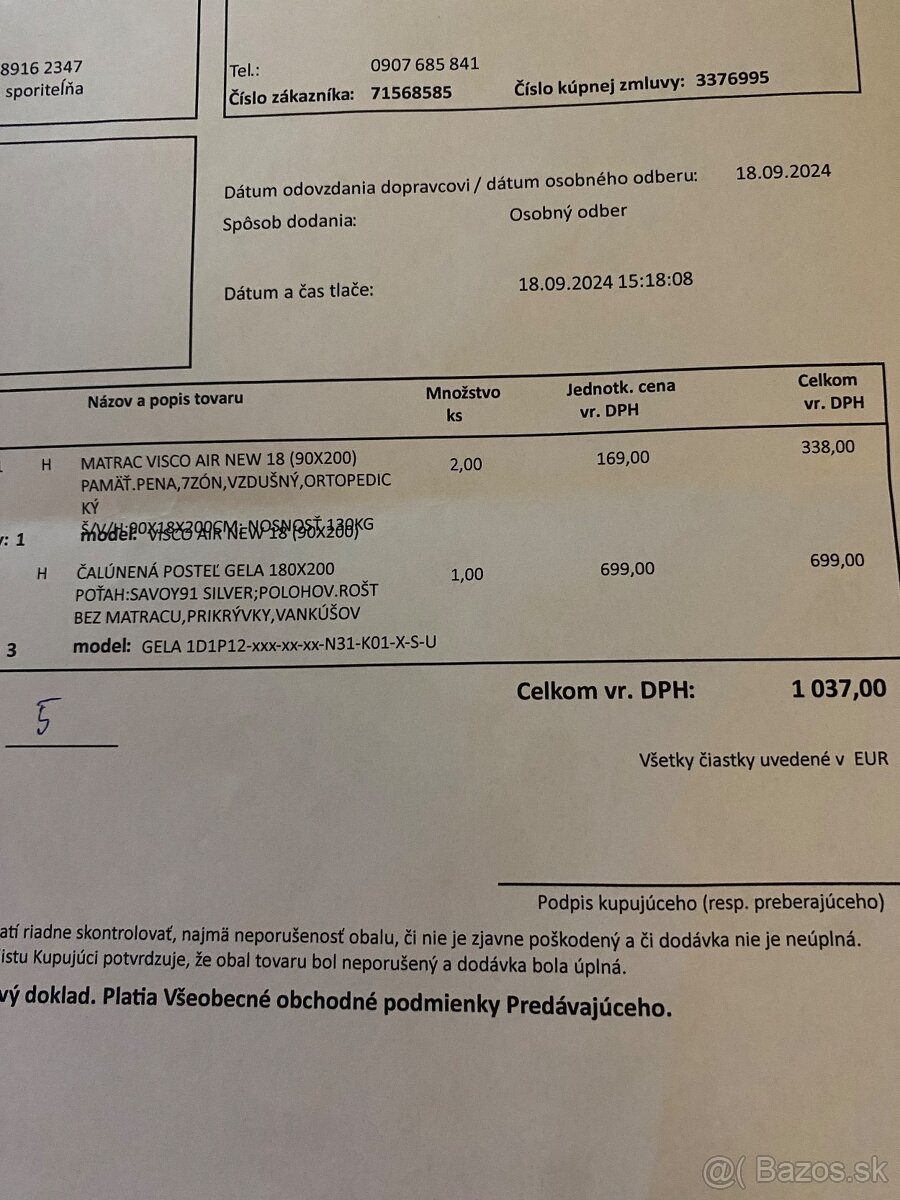 Čalúnená manželská posteľ - 8