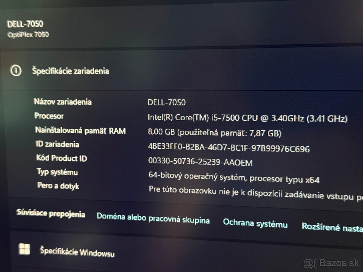 DELL OptiPlex 7050 - 8