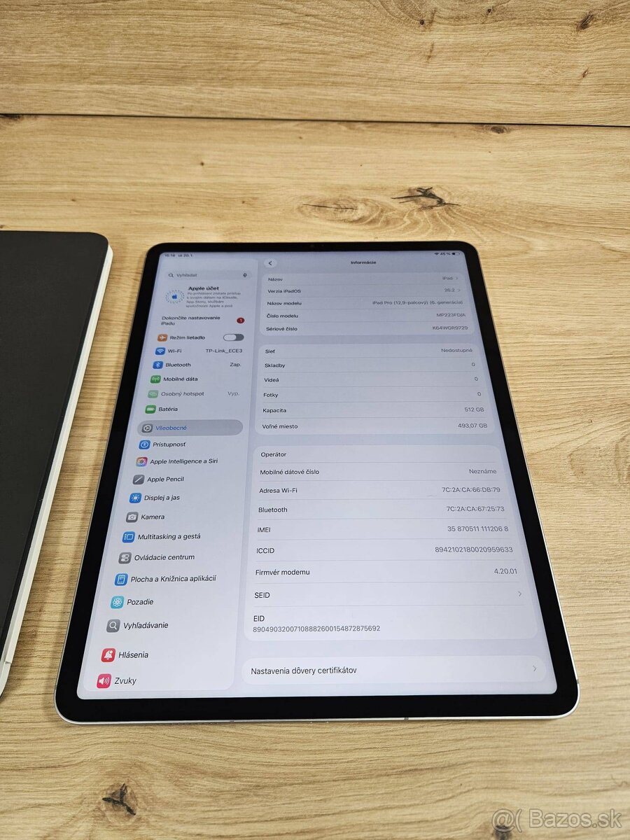 Apple iPad Pro 12,9 palcovy 6.generacia + Apple keyboard - 8
