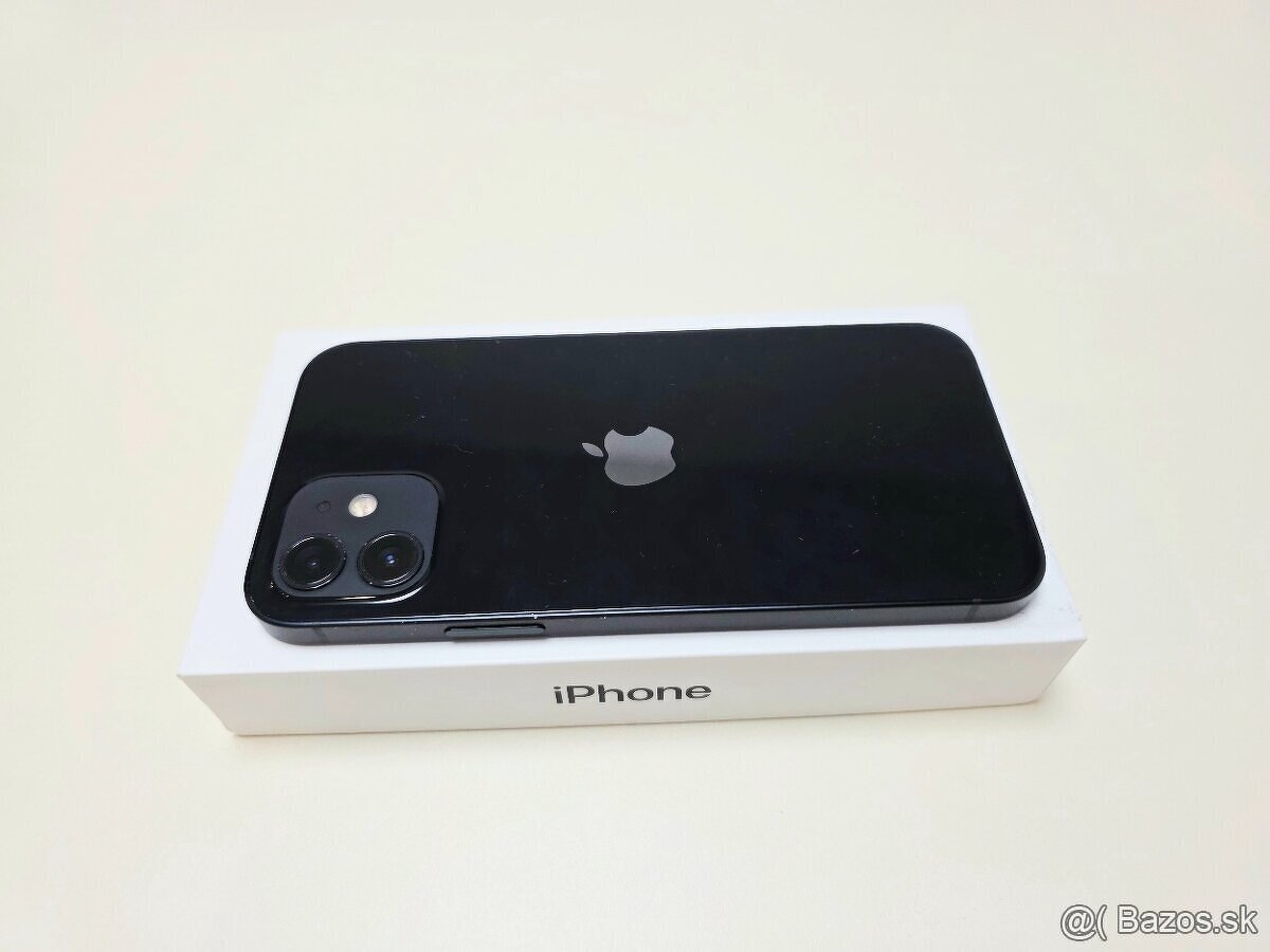 APPLE IPHONE 12 64GB BLACK,BATERKA 100% - 8