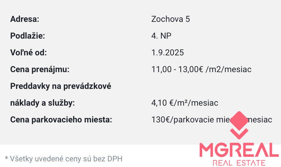 Reprezentatívne kancelárske priestory 90,73m2, Zochova ul., - 8