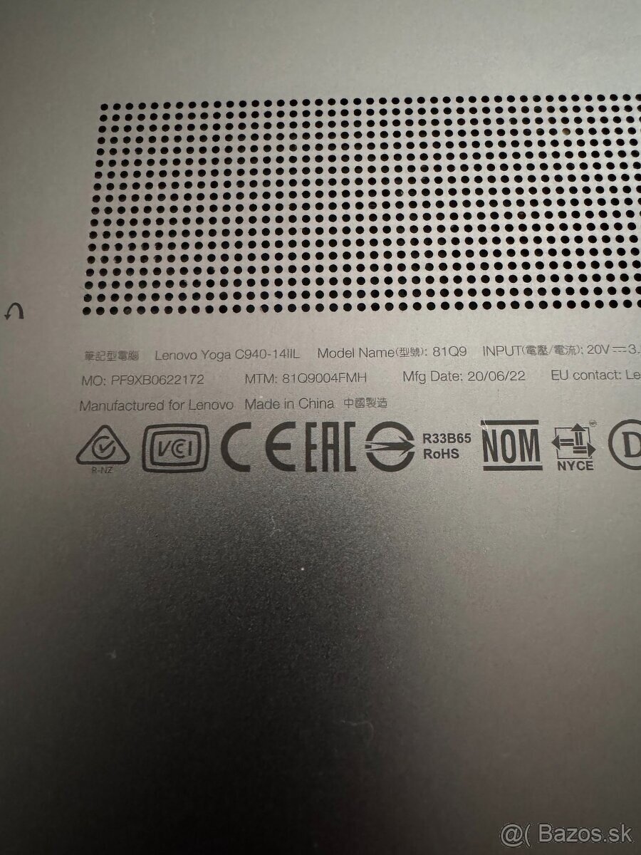 DOTYKOVY LENOVO YOGA C940-14IIL 81Q9 - 8