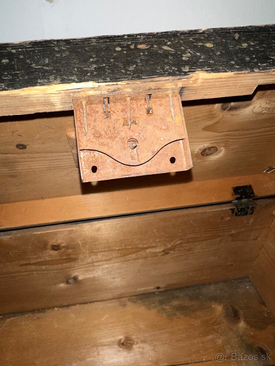 Starožitná Drevená Truhlica - 8