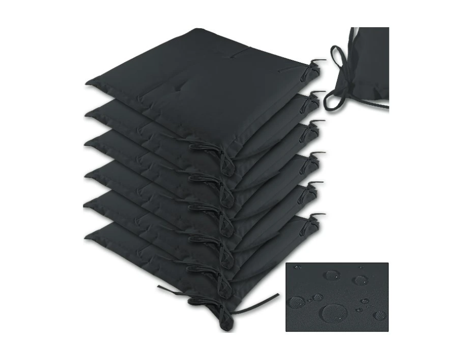 6 x poduška 43 x 39 x 5 cm krémová červená zelená sivá - 8