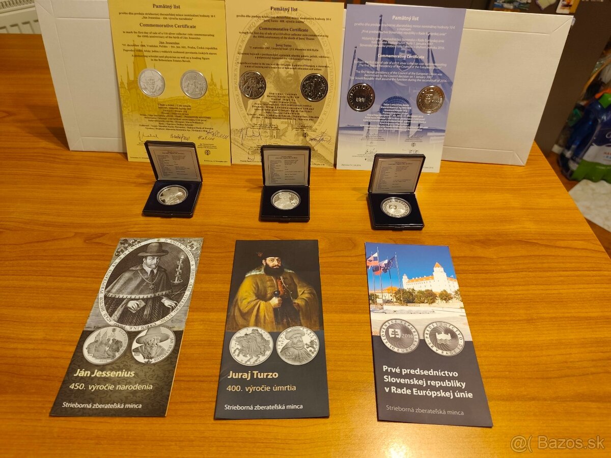 Predám Slovenské strieborné pamätné mince 2009-2020 - 8